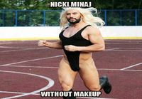 Nicki Minaj ilman meikkiä