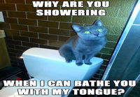 Why are you showering?