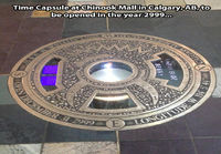 Time capsule at Chinook Mall in Calgary