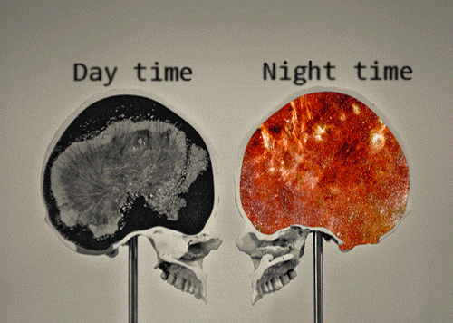 Aivojen toiminta päivällä ja yöllä - eikös se näin mene?
