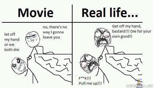 Movie vs Real life