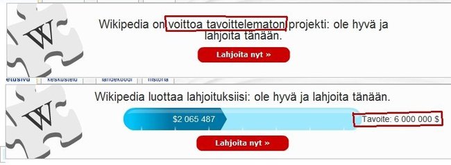 Wikipedia - Ei tavoittele niin mitä?