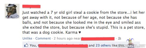 7 yr old girl steals a cookie