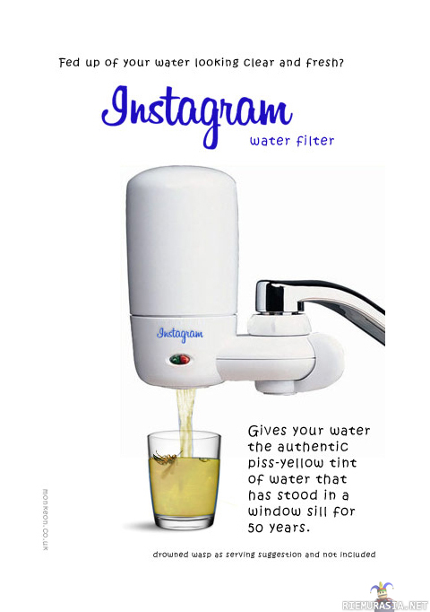 Instagram water filter