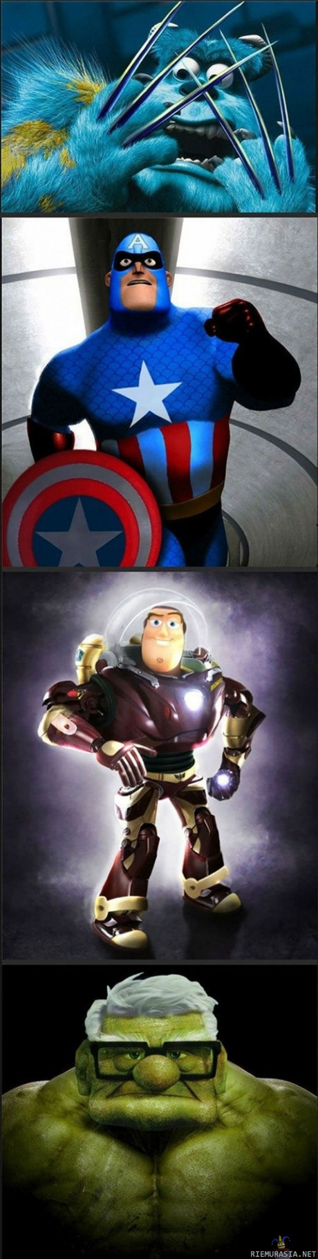 Marvel meets pixar