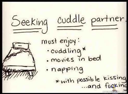 Seeking cuddle partner