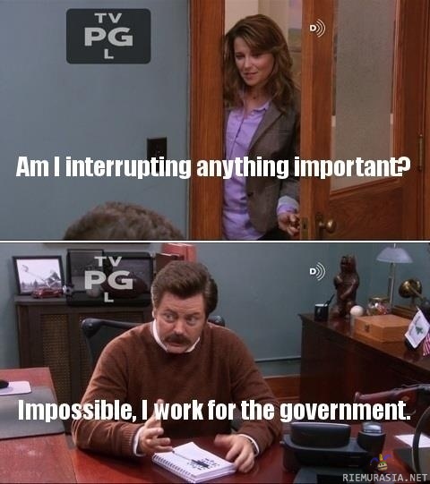am i interrupting anything important?