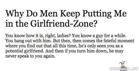 Girlfriend zone