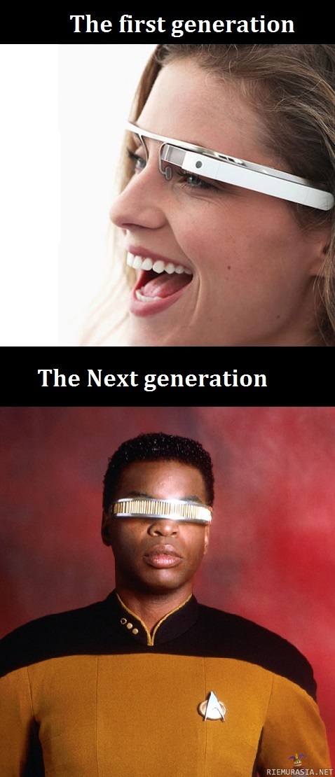 Google glass - First generation and next generation
