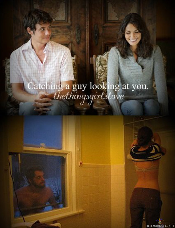 Catching a guy looking at you -  - #justgirlythings