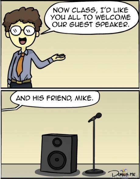 Speaker and mike