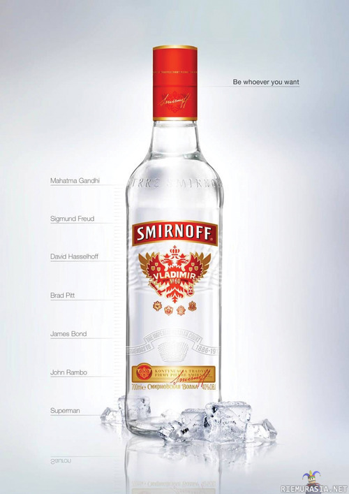 Be whoever you want - Smirnoffin mainos