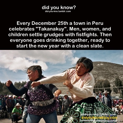 Perinne Perulaisessa kaupungissa - kerran vuodessa selvitetään riidat tappelemalla.