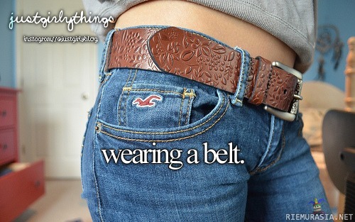 ideat vähissä? - wearing a belt #justgirlythings