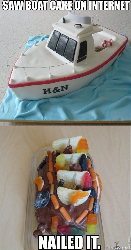 boat cake