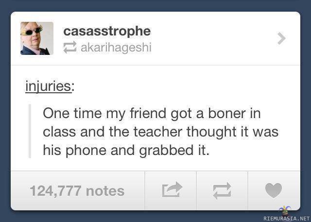 Boner in class