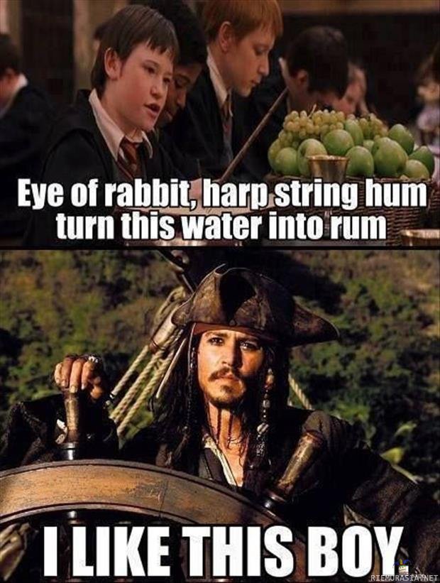 Turn this water into rum