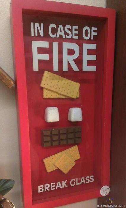 In case of fire