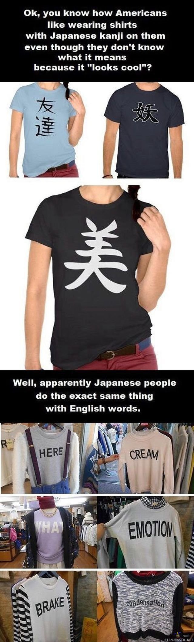 Kanji shirts