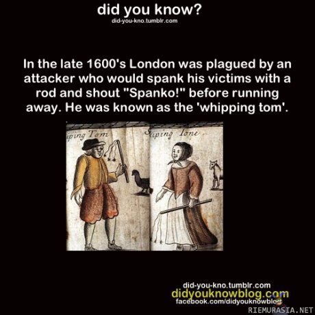 Whipping Tom - Kujeilija 1600-luvun Lontoossa