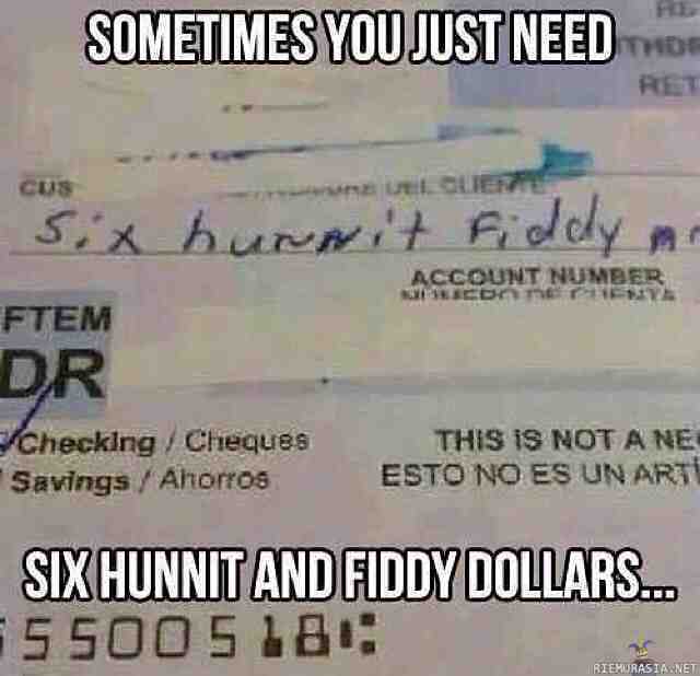 Shekki - Six hunnit and fiddy dollas $$!!