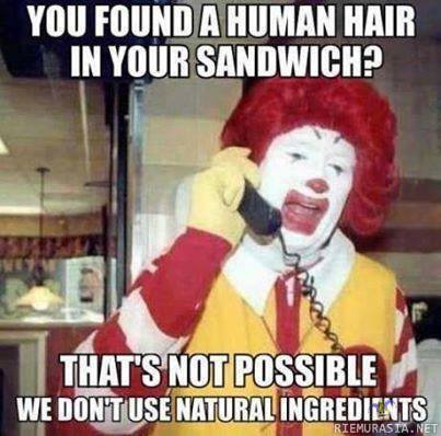 Ronald vastaa asiakkaan reklamaatioon