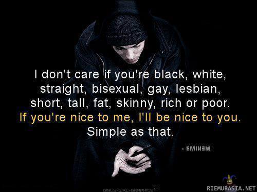 Don&#039;t care what you are like - Eminem