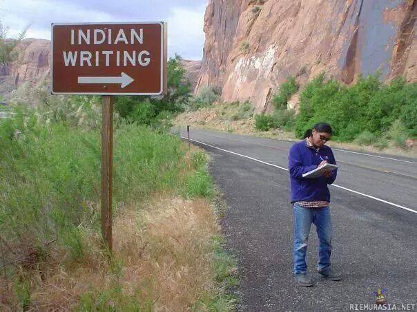 Intiaanikirjoitusta