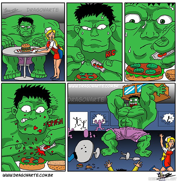 Hulk burgeripaikassa