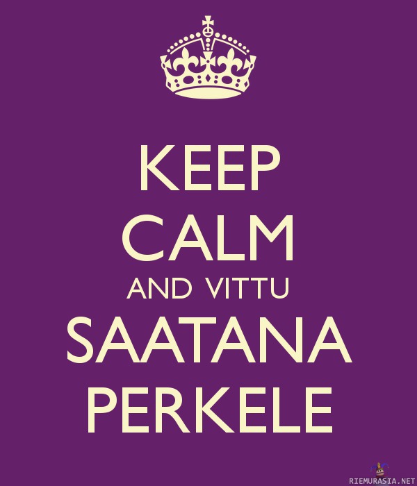 Keep calm - Suomi versio