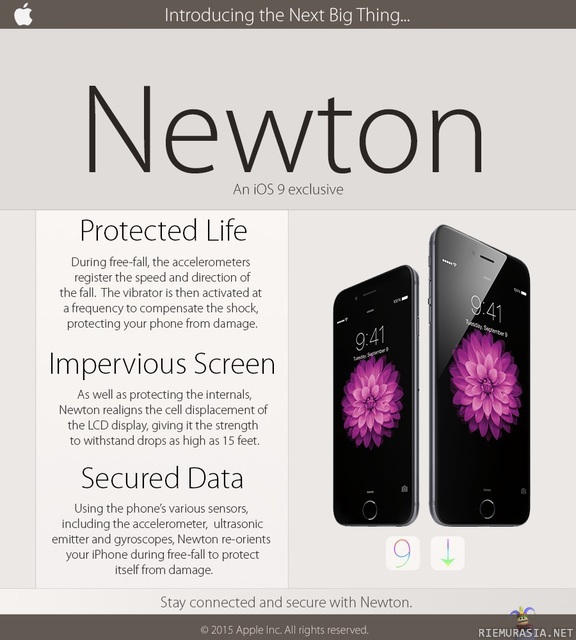 Applen Newton - Applen uusimman mobiilikäyttöjärjestelmän päivittäminen iOS 9-versioon tekee ihmeitä mobiililaitteesi iskunkestävyydelle