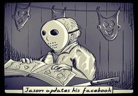 Jason updates his facebook