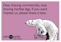 Shaving commercials