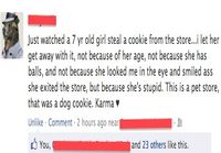7 yr old girl steals a cookie