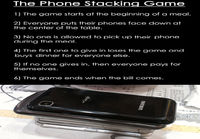 Phone stacking game
