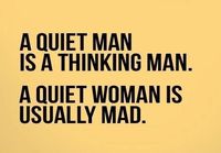 a quiet man and a quiet woman