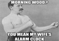 Morning wood?
