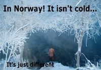 In Norway it isn´t cold