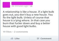 Relationship is like a house