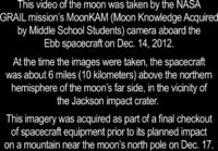 Videokuvaa kuun pinnalta 10km korkeudesta