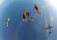 Vertical skydiving world record 2012