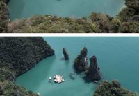 Floating cinema in Thailand