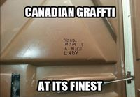 Canadian graffiti