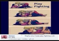 Play fighting