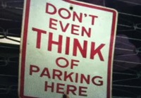 Älä edes ajattele parkkeeraavasi tähän