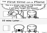 The first time on a plane