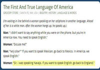 Amerikkalinen puhumassa amerikkaa