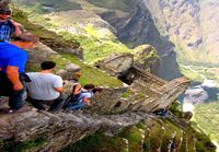 Korkeanpaikan kammoa Machu Picchulla