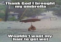 Onneksi tuli sateenvarjo mukaan