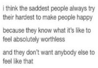 The saddest people